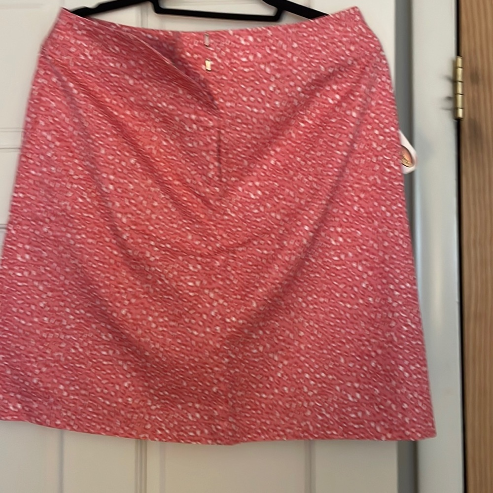 NWT: Talbots pink leopard print skirt